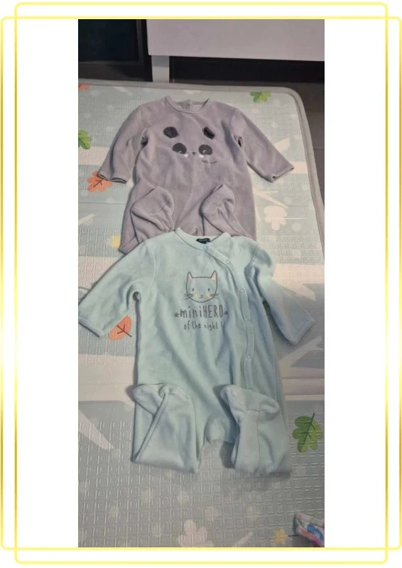 Lot de 2 pyjamas velours
